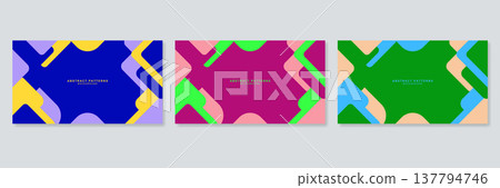 A set of abstract pattern background materials A set of abstract pattern background materials 137794746
