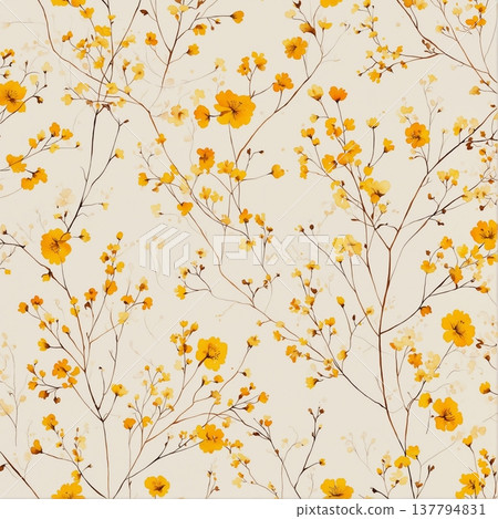 yellow flowers on the white background yellow flowers on the white background 137794831