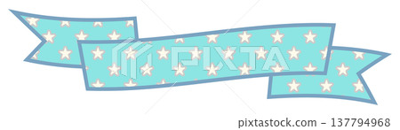 Simple and cute star ribbon, mint green 1 137794968