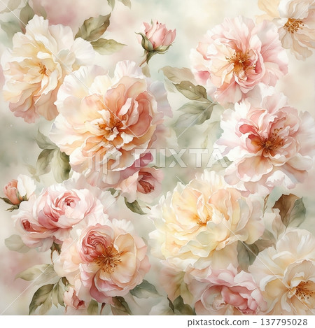 vintage background with roses vintage background with roses 137795028