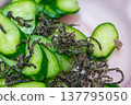 Salt of cucumber Konbu with seaweed 137795050