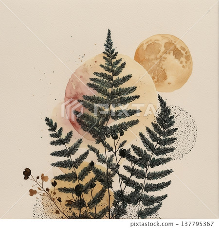 background with fir trees 137795367