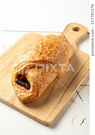 Chocolate croissant 137795379