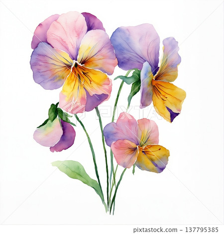 background with fir trees 137795385