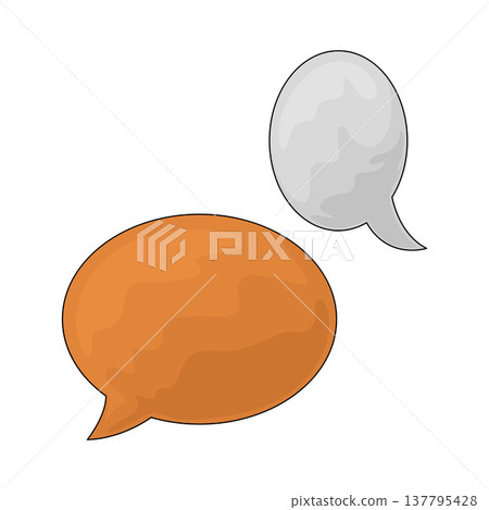 Illustration of Speech Bubble Illustration of Speech Bubble 137795428
