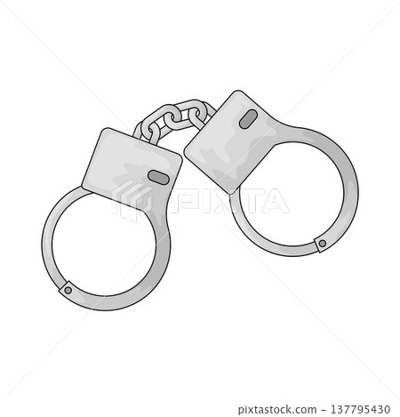 Illustration of Handcuffs Illustration of Handcuffs 137795430
