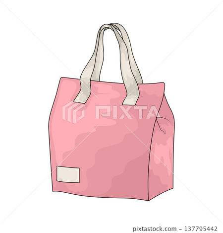 Illustration of tote bag Illustration of tote bag 137795442