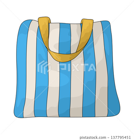 Illustration of Striped Bag Illustration of Striped Bag 137795451