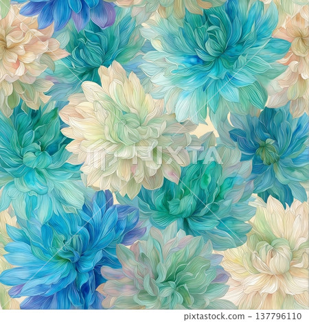 seamless pattern with flowers watercolor seamless pattern with flowers watercolor 137796110