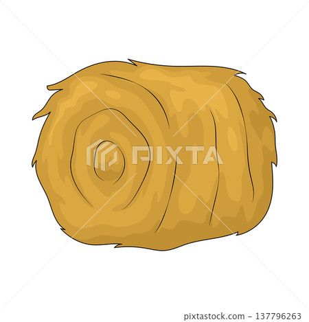 Illustration of Hay Bales 137796263