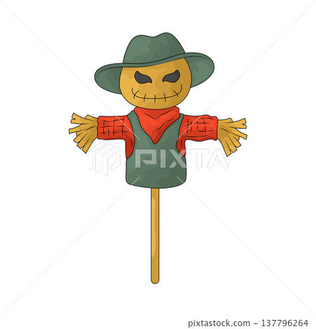 Illustration of Scarecrow Illustration of Scarecrow 137796264