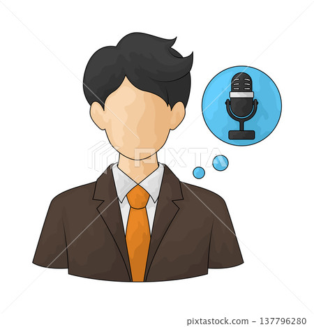 Illustration of Podcaster 137796280