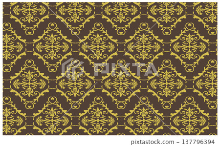 Luxurious and elegant gold European decorative pattern background Luxurious and elegant gold European decorative pattern background 137796394