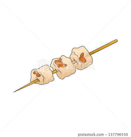 Illustration of Chicken satay Illustration of Chicken satay 137796530