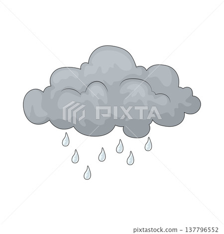 Illustration of Rain Cloud Illustration of Rain Cloud 137796552