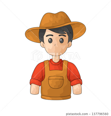 Illustration of Farmer 137796560