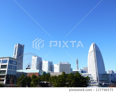 Landscape of Minato Mirai Landscape of Minato Mirai 137796575
