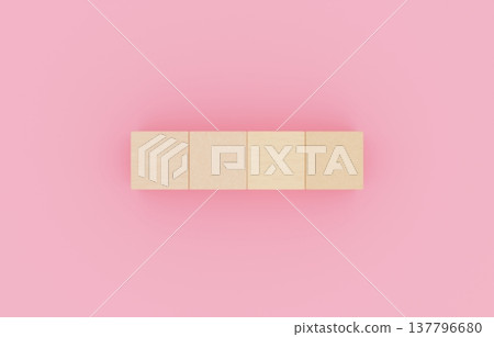 Background material_Building blocks_4_Pink 137796680