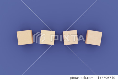 Background material: Building blocks (4 pieces) - Navy 137796710