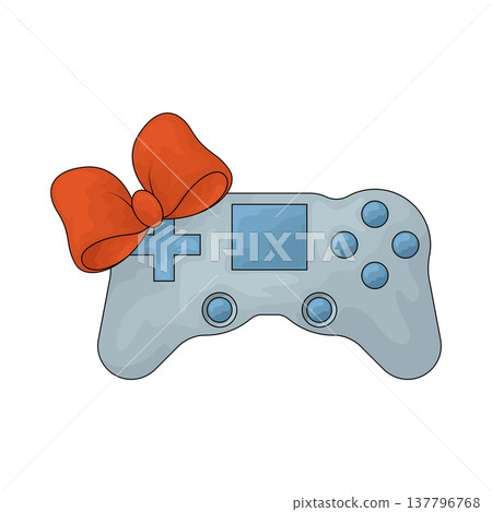 Illustration of Video Game Console Gift Illustration of Video Game Console Gift 137796768