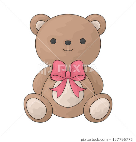 Illustration of Teddy Bear Illustration of Teddy Bear 137796775