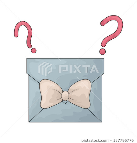 Illustration of Mystery Gift Envelope 137796776