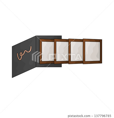 Illustration of Photo Album Gift Illustration of Photo Album Gift 137796785