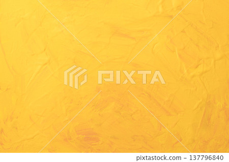 yellow painted canvas background texture 137796840