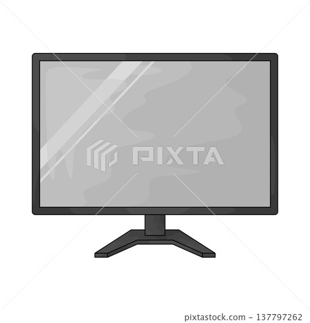 Illustration of Tv Monitor Illustration of Tv Monitor 137797262