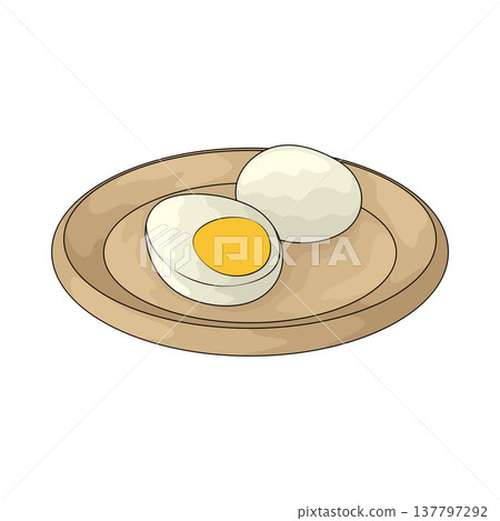 Illustration of Boiled Egg Illustration of Boiled Egg 137797292