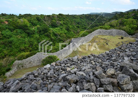 World Cultural Heritage Site: Kitayama Castle, Nakijin Castle Ruins World Cultural Heritage Site: Kitayama Castle, Nakijin Castle Ruins 137797320