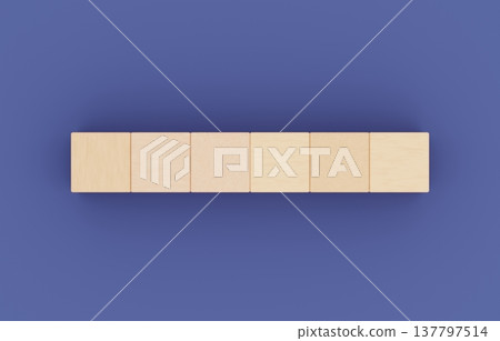 Background material: Building blocks (6 pieces) - Navy Background material: Building blocks (6 pieces) - Navy 137797514