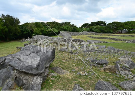 World Cultural Heritage Site: Kitayama Castle, Nakijin Castle Ruins World Cultural Heritage Site: Kitayama Castle, Nakijin Castle Ruins 137797631
