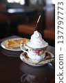 A stylish cafe's Viennese coffee 137797773
