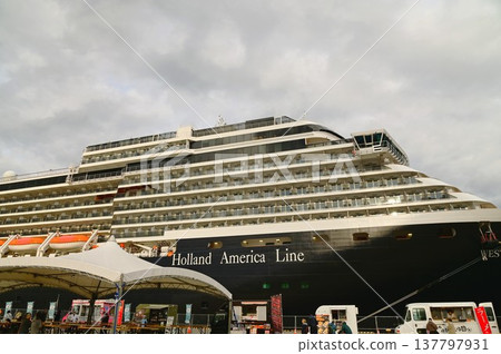 Cruise ship Westerdam waiting to depart 137797931