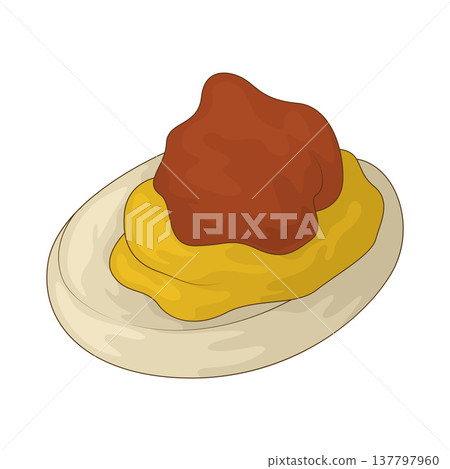 Illustration of Deviled Eggs Illustration of Deviled Eggs 137797960