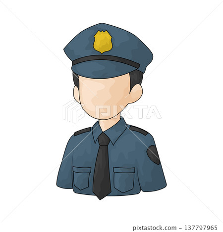 Illustration of Police man Illustration of Police man 137797965