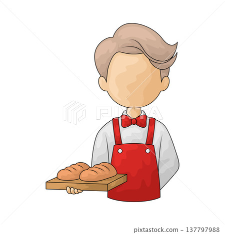 Illustration of Baker Illustration of Baker 137797988