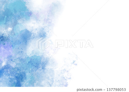 背景材質_水彩紋理_藍色 背景材質_水彩紋理_藍色 137798053
