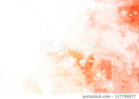 背景材質_水彩紋理_橙色 背景材質_水彩紋理_橙色 137798077