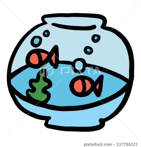 Hand drawn fish in a glass bowl for pet, vet, home, house, room, post card, animals, cartoon, comic, plush toy, kid doll, sticker, cute patch, shirt print, pin, brooch, living things, indoors, icon Hand drawn fish in a glass bowl for pet, vet, home, house, room, post card, animals, cartoon, comic, plush toy, kid doll, sticker, cute patch, shirt print, pin, brooch, living things, indoors, icon 137798225