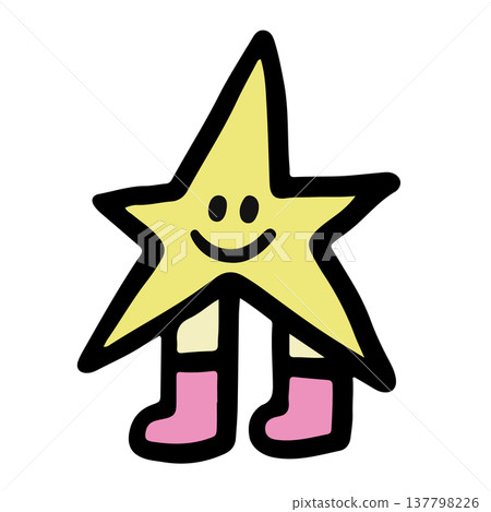 Hand drawn happy star cartoon for character, comic, plush toy, kid doll, mascot, sticker, cute patch, brooch, pin, weather, temperature, season, sky and clouds, decoration, good night sleep tight Hand drawn happy star cartoon for character, comic, plush toy, kid doll, mascot, sticker, cute patch, brooch, pin, weather, temperature, season, sky and clouds, decoration, good night sleep tight 137798226