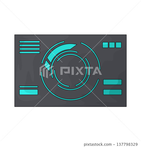 Illustration of futuristic circle Illustration of futuristic circle 137798329