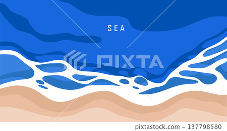 Ocean waves and sea foam Ocean waves and sea foam 137798580