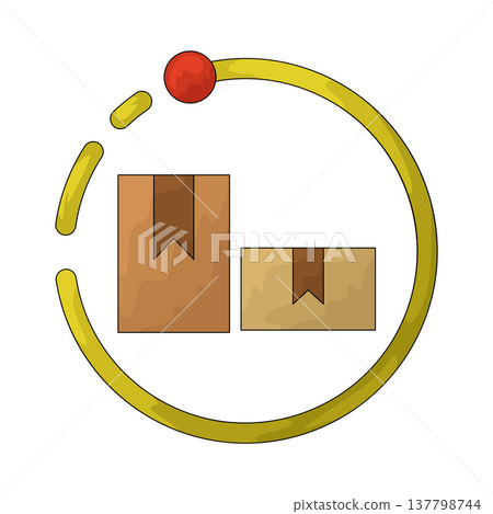 Illustration of delivery process Illustration of delivery process 137798744