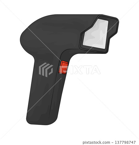Illustration of barcode scanner 137798747