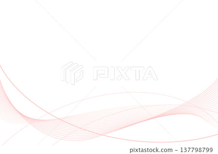 粉紅色、櫻花粉和玫瑰粉的簡約曲線波浪背景。 粉紅色、櫻花粉和玫瑰粉的簡約曲線波浪背景。 137798799