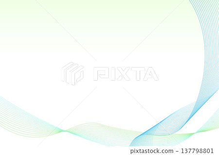 簡單的綠色和淺藍色曲線波浪背景。 簡單的綠色和淺藍色曲線波浪背景。 137798801