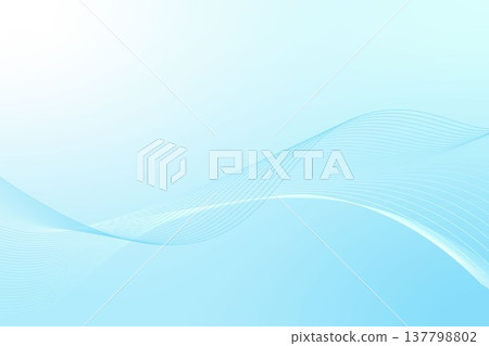 Simple curved wave background in light blue. 137798802
