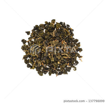 Dry tea leaves Dry tea leaves 137798899